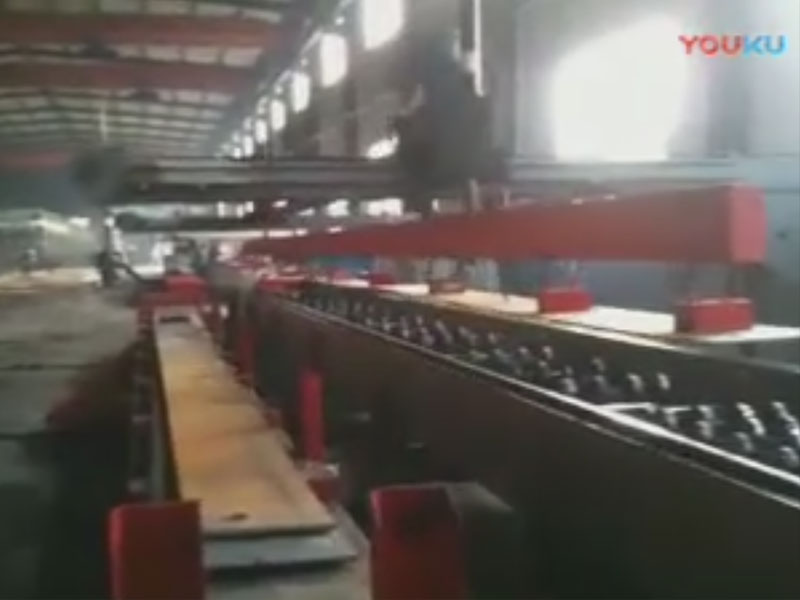 CNC punching production line for automobile girder